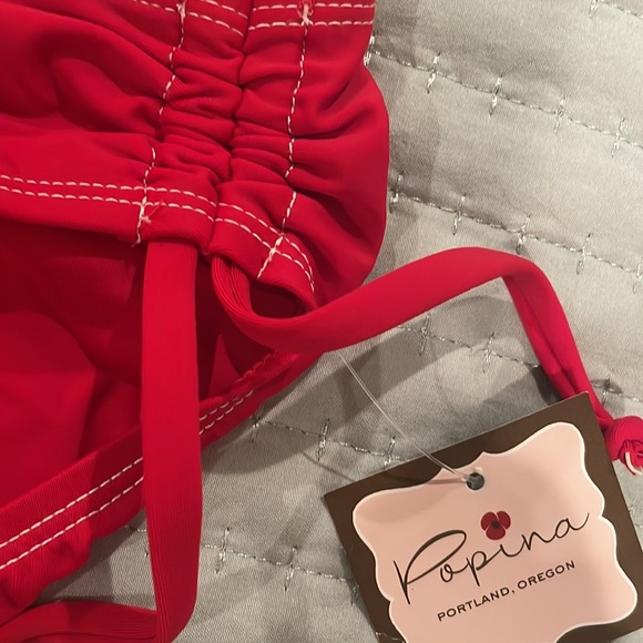 Red Draw Cord Hipster - Picture 3 of 4